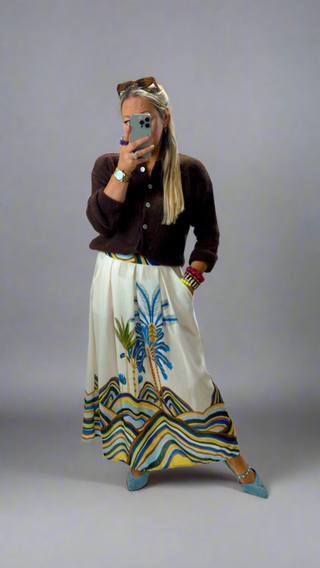 Tropical Linen Skirt 'Multicoloured'