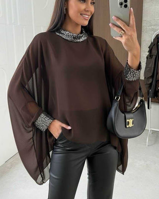 Haley Chiffon ‘Brown/Silver’