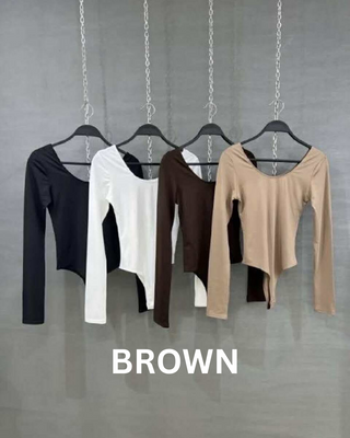 Ellen Bodysuit 'Brown'