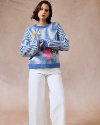 Jody stripe knit ‘blue white ‘