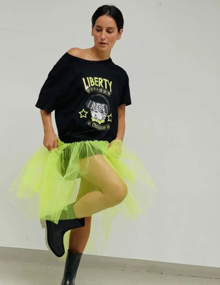 Lumiere Tulle Dress ‘Black/Neon’