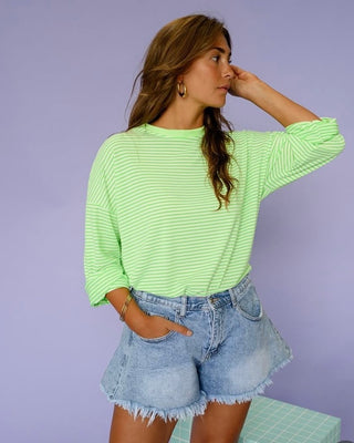 Joly High Rise Ample Cut Shorts 'Denim'