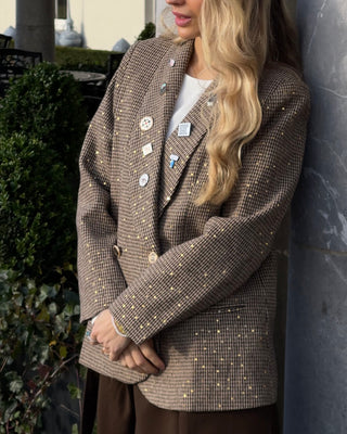 Bailey Tweed Blazer 'Brown & Beige'