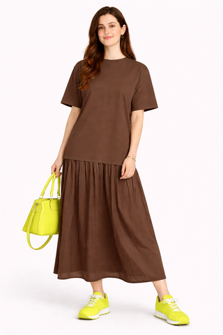 Shiv Dress  ' Brown'