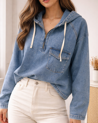Carla Hooded Jacket 'Denim'