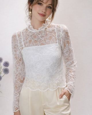 Chloe Lace Top 'White'