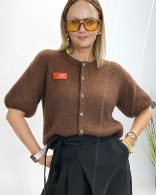 Camila Knit Cardigan 'BROWN'