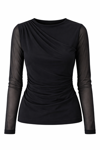Fada Rouched Blouse 'Black'