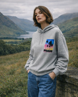 Miami Hooded Sweatshirt 'Grey'