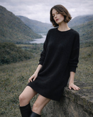 Millie Wool Knit Dress 'Black'