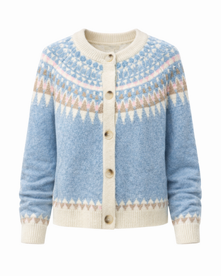 Olivia Wool Knit Cardigan 'Baby Blue'