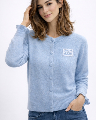 Lilly Wool Cardigan 'Baby Blue'