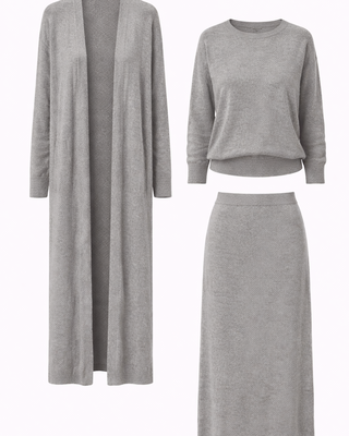 Bree Knit Loungewear Set 'Grey'