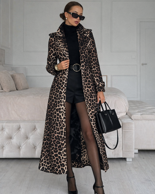 Louise Trench Coat 'Leopard Print'