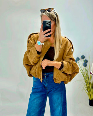 Fyra Suedette Jacket 'Tan' '