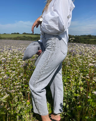 Coachella Embellished Denim 'Grey'