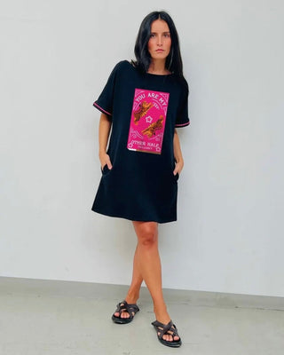 Bellex T-shirt Dress ‘Black/Red’