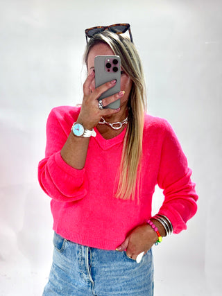 Betsy Alpaca Knit ‘Coral’