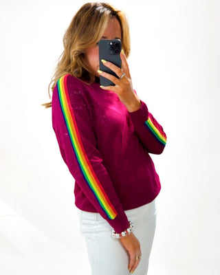 Iris Knit Jumper 'Mulberry'