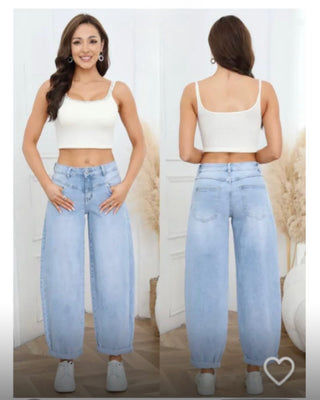 Helena Balloon Leg Jeans 'Denim'