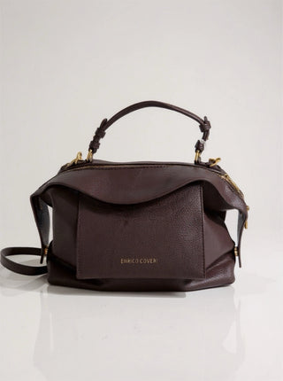 Chocolate brown vegan leather hold all