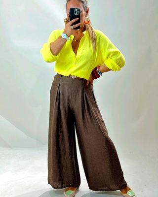 Bridget Tencel Trousers 'Choco Brown'