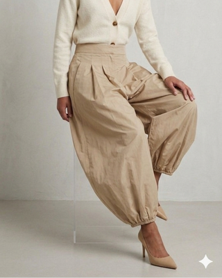Jasmin Taffeta trousers 'Beige‘