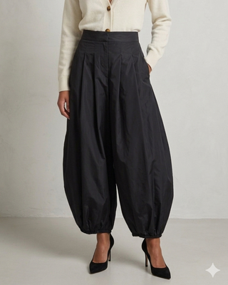 Jasmin Taffeta Trousers 'Black'