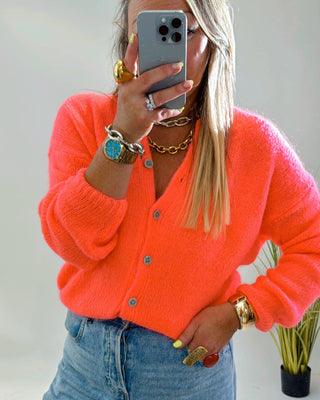 Knit Jordan Cardigan ‘Orange’