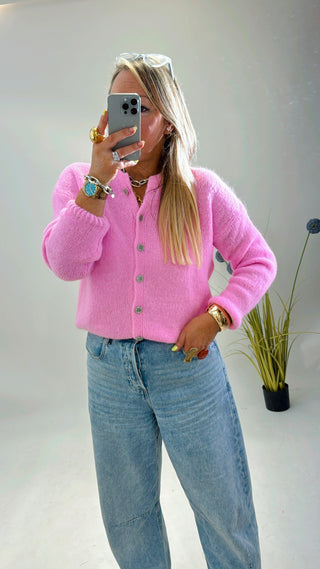 Knit Jordan Cardigan ‘Soft Pink’ Pre Order