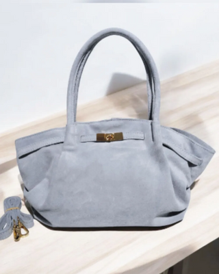 Suede Shopper Bag ‘Grey’