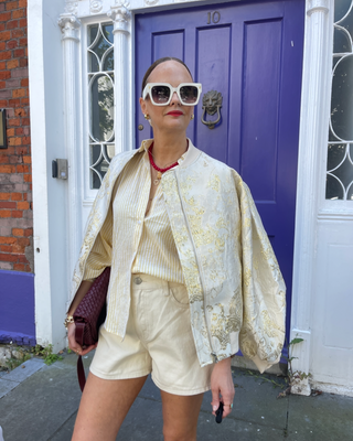 Lexi Betty Barocade Bomber Jacket ‘Gold'