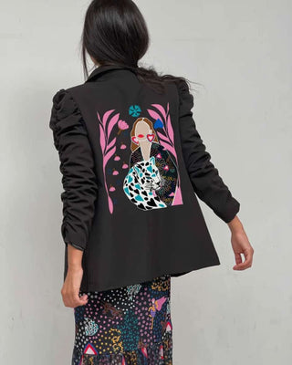 Charlie Statement Blazer ‘Black/Multicoloured’