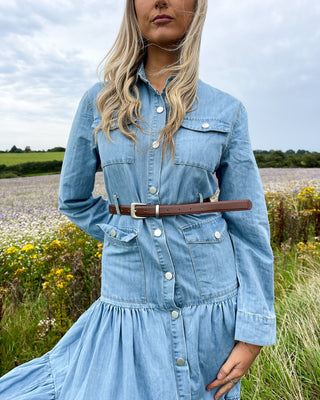 Ennis Denim Dress 'Light Denim'