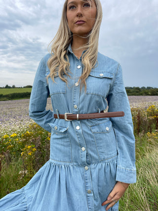 Ennis Denim Dress 'Light Denim'