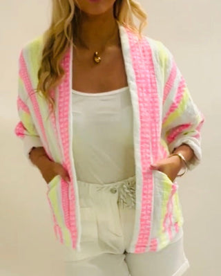 Taylor Neon Aztec Padded Jacket 'Multicolour'