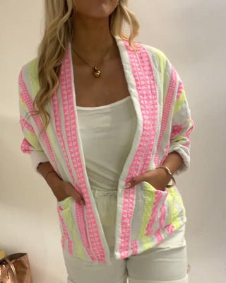 Taylor Neon Aztec Padded Jacket 'Multicolour'