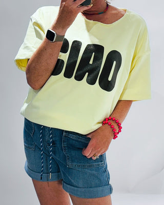 Ciao Short Sleeves Sweatshirt 'Lemon'