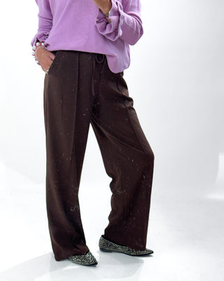 Palazzo Trousers 'Brown'
