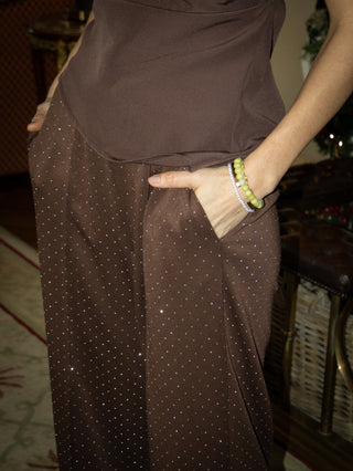 Reese Sparkly Palazzos 'Brown' (Excluded from BF)