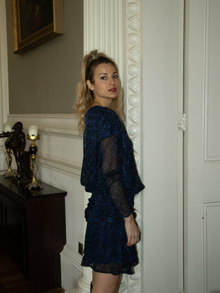 Helen Sparkly Dress 'Navy' (Excluded from BF)