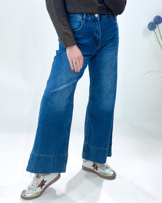 Monaco Wide Leg Denim 'Classic Denim'