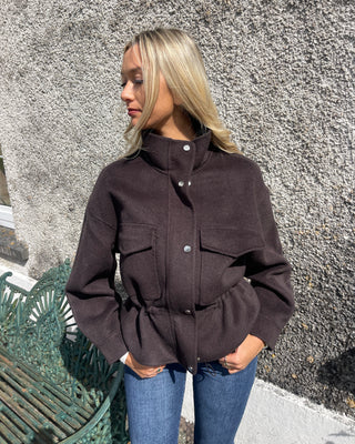 Batiste Wool Premium Jacket 'Dark Brown'