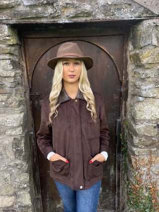 Farraday Suedette Jacket 'Brown'