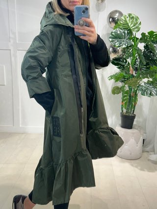 Zelda Frill Raincoat ‘Khaki’