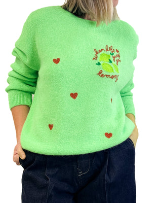 Beverly Embellished Knit jumper ‘Green’