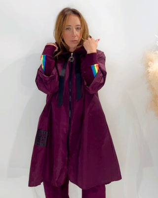 Hope Hooded Raincoat 'Merlot'