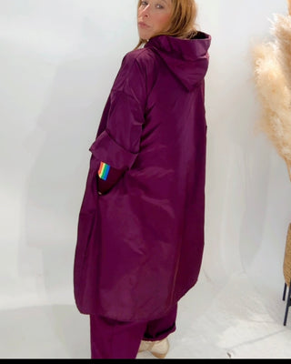 Hope Hooded Raincoat 'Merlot'