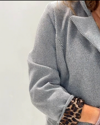 Laura Premium Coat 'Blue / Grey'