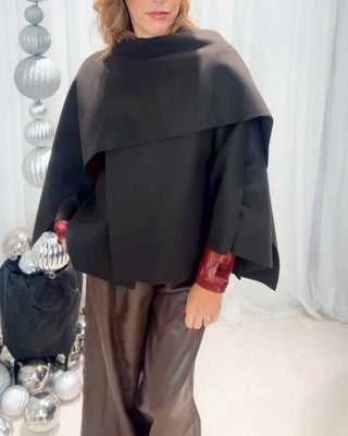 Sophia Cape Coat 'Brown'